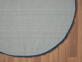 My Flair, Kusový koberec My Shaggy dunkelblau kruh, 100x100 (priemer) kruh, modrá, chodba / predsieň