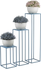 STOJAN NA KVETINÁČ SIMPLE 100X24X24 CM MODRÁ