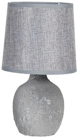 Sivá nočná lampa TERRACOTTA Ø15*26