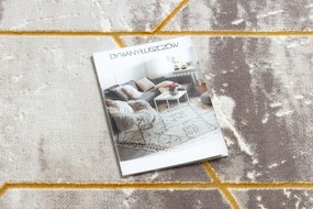 Koberec CORE 1818 Geometrický, slonová kosť / zlatý