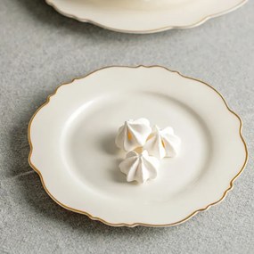 Dezertný tanier ELORIA biely 763670