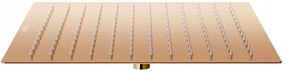 Mexen CUBE, podomietkové rameno 40cm + sprchová hlavica 30x30cm, ružovo-zlatá, 79112-60+79130-60
