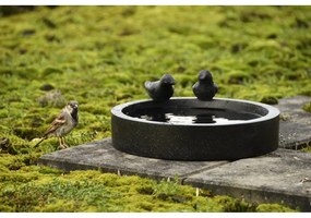 Čierne keramické napájadlo pre vtákov Esschert Design Ave
