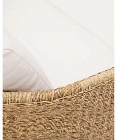 Béžová/v prírodnej farbe záhradná pohovka z umelého ratanu Xoriguer – Kave Home