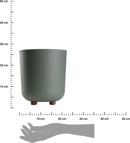 PLASTOVÝ KVETINÁČ TERRA 24X27,5 CM MÄTOVÁ