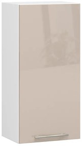 Horná kuchynská skrinka OLIWIA W 40 H720 biela / cappuccino, lesk
