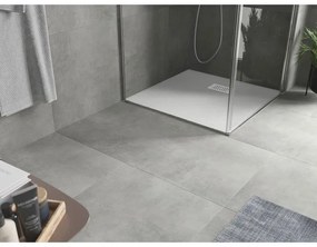 Mexen Hugo, štvorcová sprchová vanička SMC 90 x 90 cm, biela, biela krytka, 42109090-W