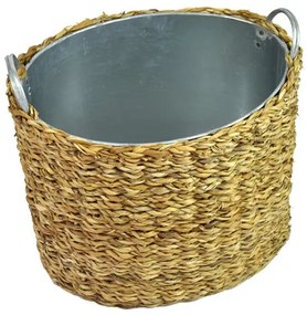 Oválny obal z morskej trávy s kovovou vložkou Rozmery (cm): 38 x 29, v. 31 (34)