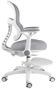 Detská rastúca stolička Neoseat JUNI 006 — látka, sivá