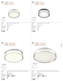 Redo 01-3735 - LED Stropné svietidlo FRISBI LED/12W/230V 3000/4000K IP44 čierna