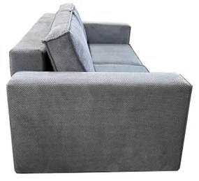 Rozkladacia trojmiestna pohovka s úložným priestorom RONDA sivá