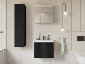 Kúpelňový nábytok Damysos I, Farby: čierny grafit, Sifón: bez sifónu, Umývadlová batéria: nie