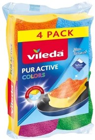 Vileda PUR active Colors hubka 3+1 ks