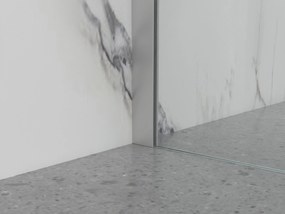 Erga Paris, sprchová zástena Walk-In 130x200 cm, 8mm číre sklo, brúsená oceľ, ERG-V02-PARIS-130x200-CL-BS