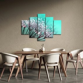 Obraz - orosená rastlina (150x105 cm)