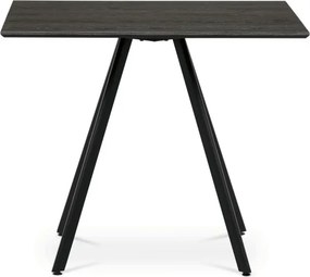 Jedálenský stôl HT-R5190 sivý dub / čierny