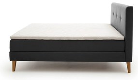 Antracitová boxspring posteľ 180x200 cm Stockholm – Meise Möbel