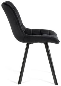 Noela Zamatová jedálenská stolička BELLA čierna