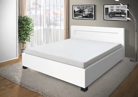 Nabytekmorava Luxusná posteľ Mia 160x200 cm Farba: eko bílá, úložný priestor: nie