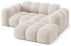 Krémová ženilková rohová pohovka (pravý roh/s leňoškou) Treno – Cosmopolitan Design