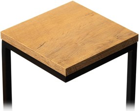 STOJAN NA KVETINÁČ KASKADA 79X40X40 CM ČIERNA/HNEDÁ