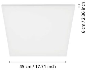 Eglo 98902 - LED Stropné svietidlo TURCONA LED/20W/230V