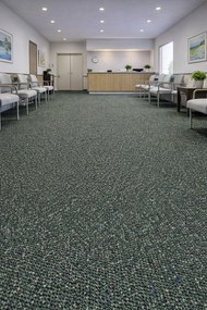 Timzo, Koberec metráž New Techno 3547 zelené, na mieru, šíře 4m, zelená, ab (mriežka), chodba / predsieň