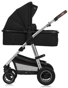 Lionelo - Kombinovaný kočík 3 v 1 AMBER Black Silver