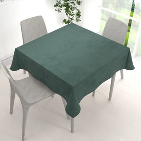Biante Veľký zamatový štvorcový obrus Velvet Prémium SVP-040 Lesná zelená 230x230 cm