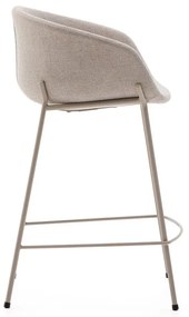 Béžová barová stolička (výška sedadla 65 cm) Yvette – Kave Home