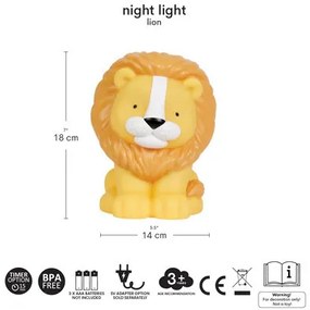 A Little Lovely Company - nočné svetlo - lev