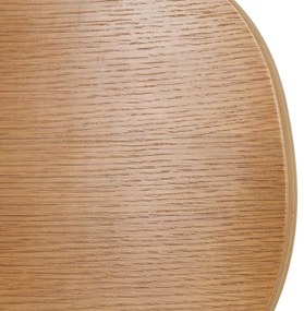 Jedálenská stolička v hnedej a prírodnej farbe v súprave 4 ks Cleo – Ixia