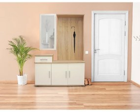 Predsieňový nábytok Gerber dub sonoma/biela
