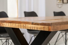 Jedálenský stôl Iron Craft 200cm mango natural 70mm