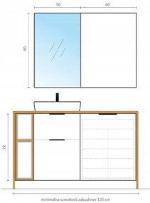 Cersanit City, otvorená spodná policová skrinka 20x45x72 cm, biela, S584-035-DSM