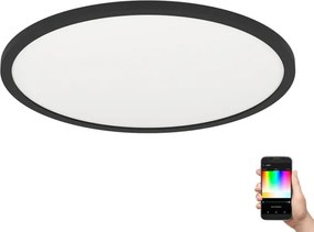 Eglo 31704-LED RGBW stmievateľné stropné svietidlo ROVITO-Z 1xLED/16,5W/230V pr.42cm čierna