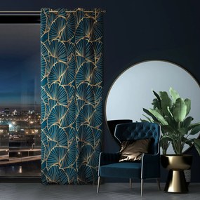 ZATEMŇOVACÍ ZÁVES NA PÁSKE LIMITED COLLECTION MUSA3 140X250 CM TMAVOMODRÁ