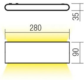 Redo 90453 - LED Vonkajšie nástenné svietidlo KLIPPE LED/24W/230V 3000K IP54 hnedá