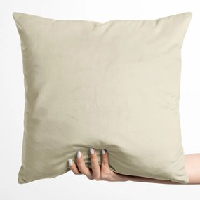 Biante Zamatová obliečka na vankúš Velvet Prémium SVP-003 Smotanová 50 x 60 cm