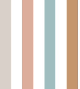 Tapeta farebné pásy 280x100 cm