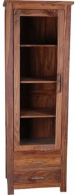 furniture-nabytek.cz - Luxusná vitrína z masívneho dreva palisander 60x180x45