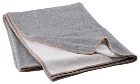 Sivá deka s prímesou vlny 145x200 cm Ahwi – Blomus