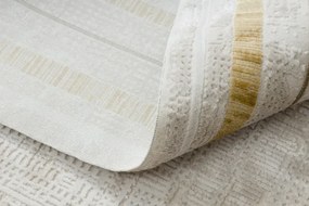 Koberec DUKE 51523 krémový / zlatý, rám / strapce