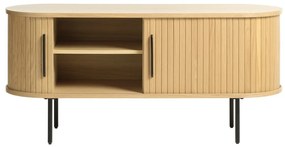 TV stolík v dekore duba v prírodnej farbe 120x56 cm Nola – Unique Furniture