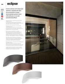 Redo 9903 - LED Vonkajšie nástenné svietidlo ECLIPSE 3xLED/3W/230V IP54