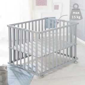 Sivá detská ohrádka 100x75 cm – Roba