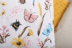 Detské bavlnené obliečky 140x200 cm BABYMAM PREMIUM - Letný slnovrat