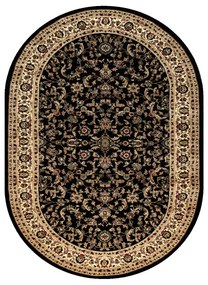 Koberec ROYAL ADR ovál model 1745 čierny