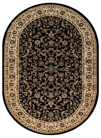 Koberec ROYAL ADR ovál model 1745 čierny