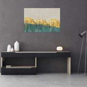 Obraz - Textúra so zlatým dekorom (90x60 cm)